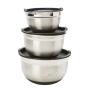 Set 3 Tazones Acero Inoxidable Martha Stewart 4.7L,2.8L,1.4 L