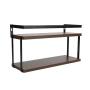 REPISA PARA BAÑO 2 NIVELES 40 X 14.5 X 22.3 CM ACERO INOXIDABLE NEGRO