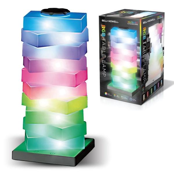 LAMPARA DE MESA JENGA RGB USB-C RECARGABLE
