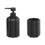 SET PARA BAÑO 2 PIEZAS NEGRO