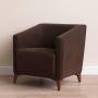 SILLÓN FIJO 1 PERSONA COOPER II TELA CAFÉ