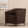 SILLÓN FIJO 1 PERSONA COOPER II TAPIZ IMPORTADO CHOCOLATE