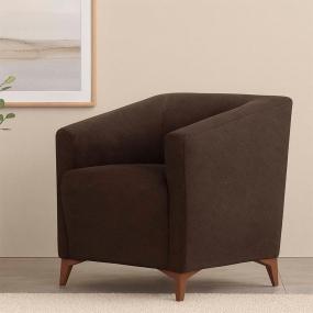SILLÓN FIJO 1 PERSONA COOPER II TAPIZ IMPORTADO CHOCOLATE