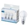 FOCO LED E27 A19 LUZ FRÍA 14 W 3 PIEZAS