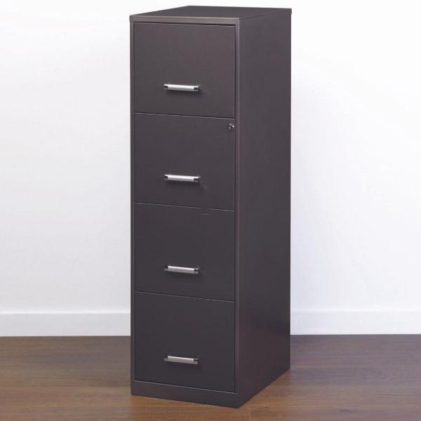 ARCHIVERO METALICO 4 CAJONES CARTA, COLOR CHARCOAL