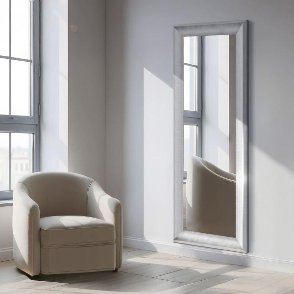 ESPEJO DE PISO MARCO PLATA 132.6 CM X 38.9 CM
