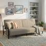 SOFÁ CAMA CLICKO RECLINABLE TELA 200 CM GRIS SIN COJINES