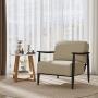 SILLÓN FIJO 1 PERSONA MOLICA TELA BEIGE