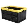 CAJA ORGANIZADORA SÓLIDA 48 L NEGRO AMARILLO PLEGABLE