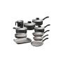 BATERÍA DE COCINA TRAMONTINA LINZ 14 PIEZAS NEGRO