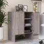ORGANIZADOR MULTIUSOS 3 ENTREPAÑOS CON PUERTA ENCINO CENIZO 85X60X40CM