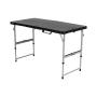MESA PLEGABLE RECTANGULAR 122 CM POLIETILENO NEGRO