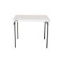 MESA PLEGABLE CUADRADA DE JARDÍN 94 CM POLIETILENO BLANCO