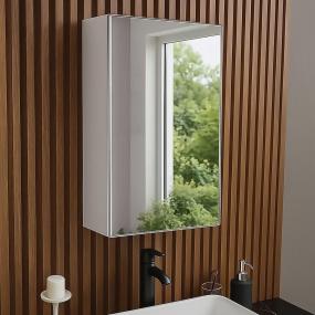 BOTIQUÍN PARA BAÑO CON ESPEJO DE PARED MDF 3 NICHOS