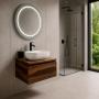 MUEBLE PARA BAÑO ASTRA TZALAM KENT CON LAVABO BLANCO, LLAVE NEGRA Y DESAGÜES LISTO PARA INSTALAR