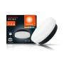 LÁMPARA DE TECHO ENROSCABLE LED CIRCULAR 12 W NEGRO LUZ INTERCAMBIABLE INTERIOR