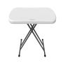 MESA PLEGABLE RECTANGULAR DE JARDÍN 66 X 45.7 CM POLIETILENO BLANCO