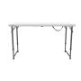 MESA PLEGABLE RECTANGULAR 121.9 CM POLIETILENO BLANCO