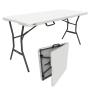 MESA PLEGABLE RECTANGULAR 180.9 CM POLIETILENO BLANCO
