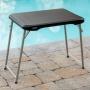 MESA PLEGABLE RECTANGULAR DE JARDÍN 75 CM POLIETILENO NEGRO