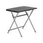MESA PLEGABLE RECTANGULAR 74 CM POLIETILENO NEGRO