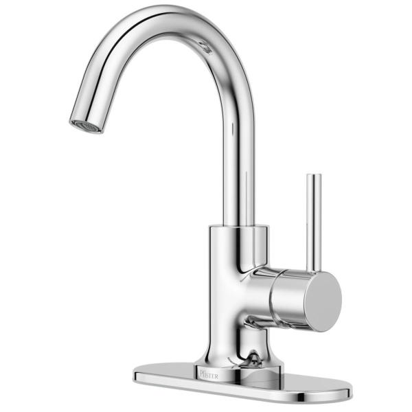 LLAVE PARA LAVABO MONOMANDO CROMO PULIDO INSTALACION EN LAVABO O ENCIMERA AHORRO DE AGUA