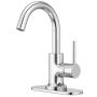 LLAVE PARA LAVABO MONOMANDO CROMO PULIDO INSTALACION EN LAVABO O ENCIMERA AHORRO DE AGUA