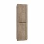 CLÓSET MELAMINA MODULAR 203 X 60 X 45 CM NOGAL CLARO CON DOBLE COLGADOR