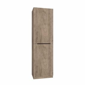 CLÓSET MELAMINA MODULAR 203 X 60 X 45 CM NOGAL CLARO CON DOBLE COLGADOR