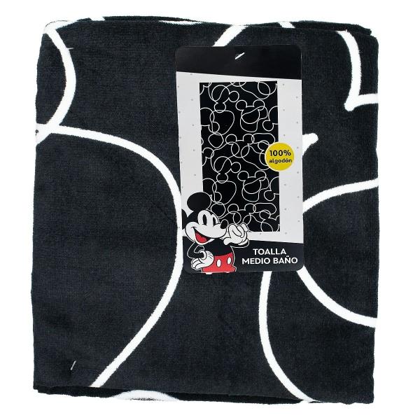 TOALLA MEDIO BAÑO 1 PIEZA DISNEY NEGRO