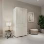 CLÓSET MDP CON MELAMINA MODULAR 180 X 80 X 50 CM BLANCO CON 1 GAVETA GRANDE Y 2 PUERTAS