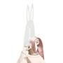 PERCHERO CONEJO DECORATIVO SOPORTA HASTA 10 KG 20 X 9 X 3 CM 1 PIEZA ACERO BLANCO