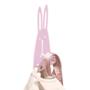 PERCHERO CONEJO DECORATIVO SOPORTA HASTA 10 KG 20 X 9 X 3 CM 1 PIEZA ACERO ROSA