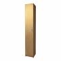 PLAYCON GABINETE DUBLIN ALTO Y ESTRECHO 5 COMPARTIMENTOS PUERTA JALADERA METALICA NATURAL