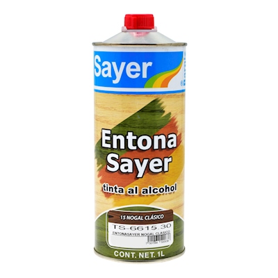 TINTA PARA MADERA AL ALCOHOL MATE INTERIOR COLOR TRASLÚCIDO 1 L