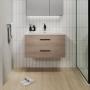 MUEBLE PARA BAÑO FLOTANTE BOLONIA DE 31" ANTIQUE MADERA CONTRACHAPADA CON CUBIERTA