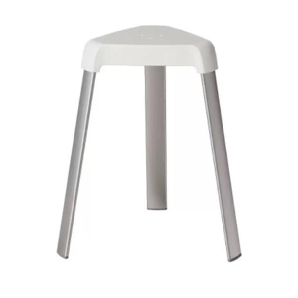 BANCO DE ALUMINIO PARA BAÑO 45 X 29 X 25 CM