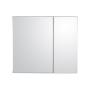 ESPEJO PARA BAÑO CON BOTIQUÍN Y LUZ RECTANGULAR MELAMINA 80 X 70 CM SENSOR DE MANO