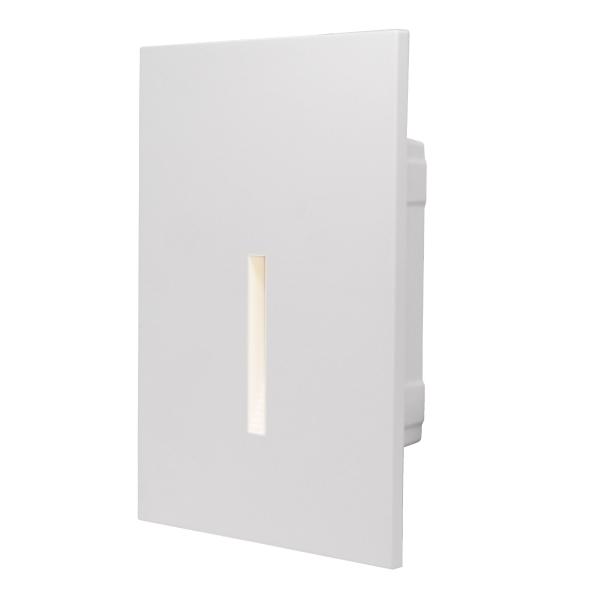LÁMPARA LED DE EMPOTRAR EN MURO, LUZ CÁLIDA, 2W, IP65, USO EXTERIOR/INTERIOR