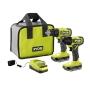 ONE+ 18V COMBO KIT ROTOMARTILLO 1/2" Y ATORNILLADOR DE IMPACTO 1/4" CON 2 BATERÍAS CON CARGADOR