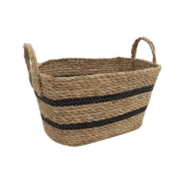 GAVETA ORGANIZADORA RECTANGULAR 35 X 25 X 20 CM JUNCO CAFÉ NEGRO