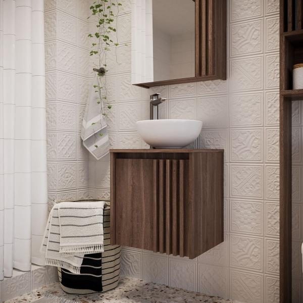 MUEBLE DE BAÑO FLOTANTE 17 PULGADAS 1 PUERTA COLOR MILAN MDP