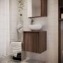MUEBLE DE BAÑO FLOTANTE 17 PULGADAS 1 PUERTA COLOR MILAN MDP