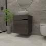 MUEBLE INFERIOR DE BAÑO FLOTANTE 20" 1 PUERTA COLOR COÑAG MDP