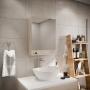 BOTIQUIN PARA BAÑO CON ESPEJO MDP MELAMINA COLOR CENIZA