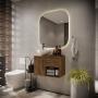 MUEBLE INFERIOR DE BAÑO FLOTANTE 24" NICHO ABIERTO COLOR GALES MDP