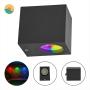 LÁMPARA LED RGB DE MURO EXTERIOR NEGRO 5W IP65 COSTA LINE