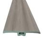 MOLDURA T PARA PISO VINILICO DE LUJO GRIS TIPO MADERA 4.5 CM X 2.40 M