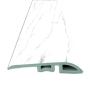 REDUCTOR PARA PISO VINILICO DE LUJO VEGAS BLANCO TIPO MARMOL 4.5 CM X 2.4 M