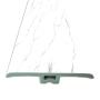 MOLDURA T PARA PISO VINILICO DE LUJO BLANCO TIPO MARMOL 4.5 CM X 2.40 M